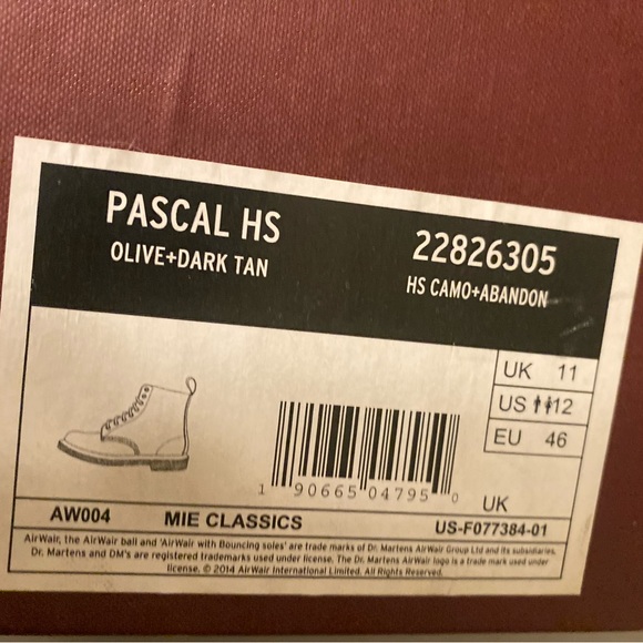 ⭐️ Dr. Martens Made in England Camo Pascal 1460 US 12 UK 11 GREAT CONDITION! - Picture 16 of 16